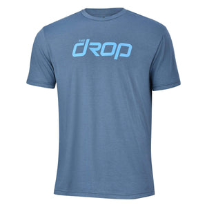 The Drop MTB logo Tech Tee  Shirt - Light Navy